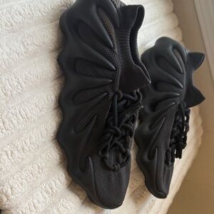 Adidas Yeezy Charcoal Knit Sneakers